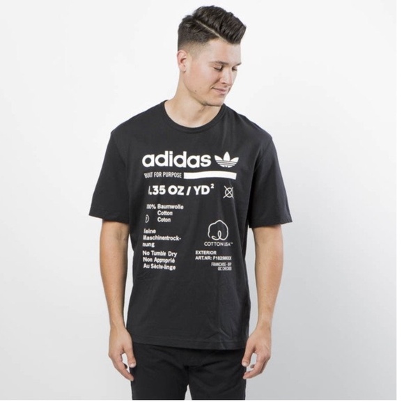 [Adidas] Classic White Built For Purpose  Graphic Logo Tee - Picture 8 of 8
